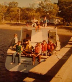 Our first trip on the boat.